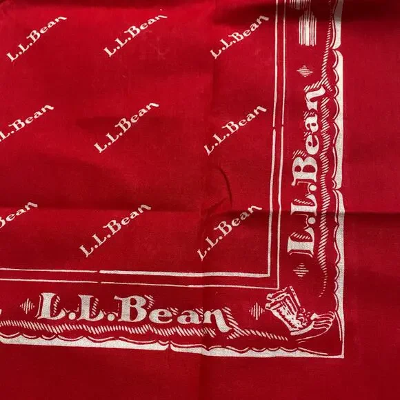 LL Bean red bandana New - Picture 3 of 5